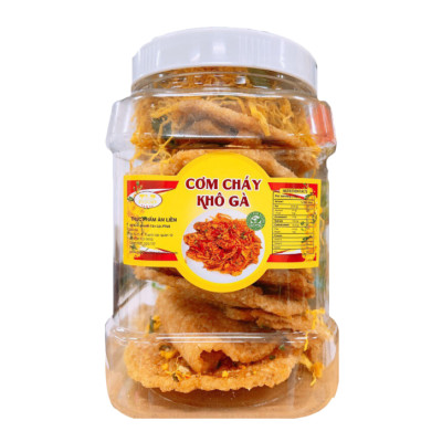 CƠM CHÁY LẮC KHÔ GÀ TÂN LỘC PHÁT COMBO 1KG - MỖI HŨ 500G