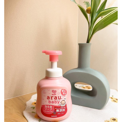 Bọt tắm gội thảo mộc cho bé Arau Baby - Bình 450ml