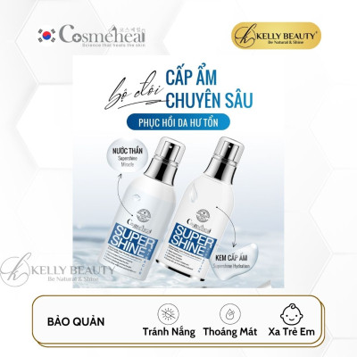 Kem Dưỡng Ẩm Căng Bóng Da Cosmeheal SuperShine Hydration - Phục Hồi, Mờ Nếp Nhăn, Trẻ Hóa Làn Da | Kelly Beauty