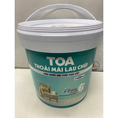 Sơn nước Toa thoải mái lau chùi siêu bóng màu xám 8268 _5L