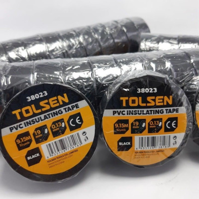 BĂNG KEO ĐIỆN ĐEN, TRẮNG, ĐỎ 9,15M TOLSEN 38023, 38024, 38025 - HÀNG CHÍNH HÃNG