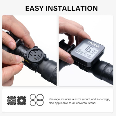 Đồng Hồ Tốc Độ Xe Đạp Cycplus G1 GPS Speedometer LCD 2.0" FSTN Auto Backlight IPX6 Chống Nước Chống Trầy Xước