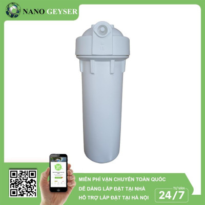 Cốc lọc nước đầu nguồn 10in ren 21, ren 13, đầu nối nhanh, Cốc lọc nước máy RO, Cốc lọc nước máy Nano - Hàng Chính Hãng