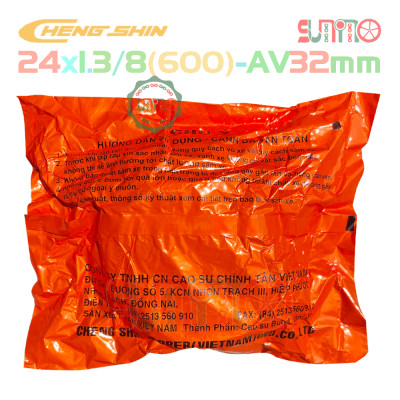 Ruột xe đạp CHENGSHIN 24x1.3/8(600) AV32 cho xe đạp phổ thông