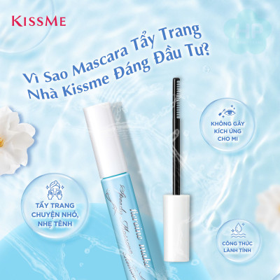 Combo Mascara Chuốt Cong Tơi Mi Và Tẩy Trang Mi Kissme Heroine Make
