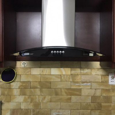 Máy hút mùi kính cong 700mm KAFF KF_GB706 Tặng bộ lọc than thay thế _ Hàng Chính Hãng