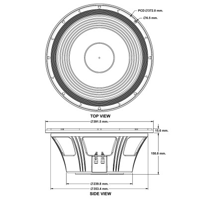 LOA RỜI PAUDIO 4 TẤC 15BM-300B (15") (1 cặp) - Hàng Chính Hãng
