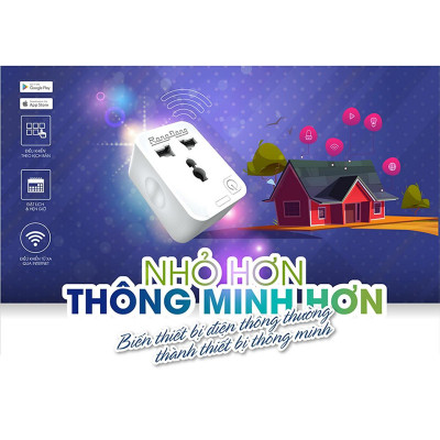 Ổ cắm đa năng tiện lợi điều khiển từ xa wifi 