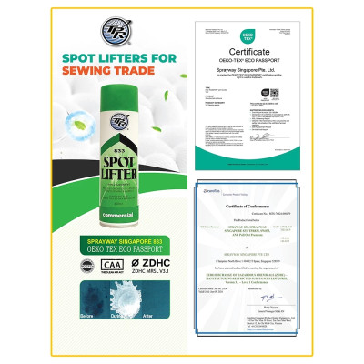 Chai xịt tẩy vết dầu máy may TPR Spot Lifter 833 (Không chất Chlorinated)