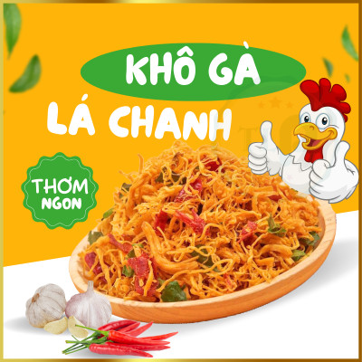 KHÔ GÀ LÁ CHANH COMBO 1KG - MỖI HŨ 500G