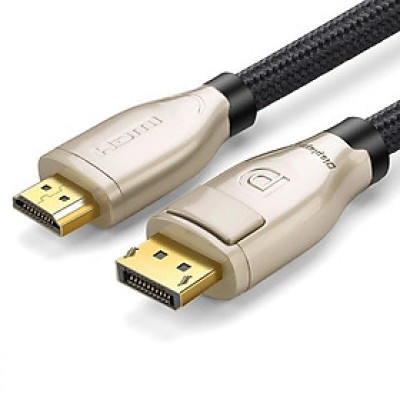Ugreen UG30120DP107TK 2M Màu Đen Cáp 2 Đầu Displayport V1.2 cao cấp hỗ trợ 4K*2K 60GHz - HÀNG CHÍNH HÃNG