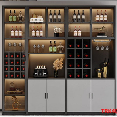 Tủ rượu cánh kính, tủ trưng bày rượu  TRK401 - Nội thất lắp ráp Viễn Đông ADV