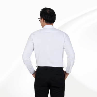 Áo sơ mi nam dài tay có túi màu trắng GENTITI by Thái Tuấn - 1C815HAKT101