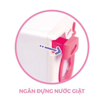 Đồ Chơi Máy Giặt Hiện Đại Và Phụ Kiện Quần Áo - Sweet Heart SH8604 (19 Chi Tiết)
