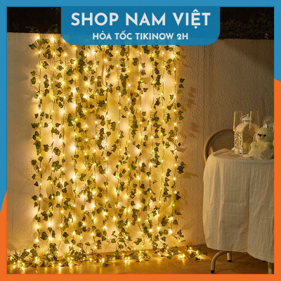 Đèn Led Dây Leo Năng Lượng Mặt Trời Trang Trí Sân Vườn, Ban Công, 8 Chế Độ Chớp - Chính Hãng NAVIVU