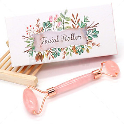 Cây lăn massage mặt bằng đá tự nhiên full box cao cấp - Tặng cặp đá chườm mắt giảm quầng thâm bọng mắt