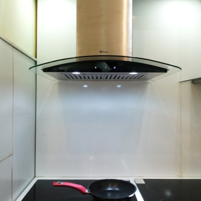 Máy hút mùi kính cong Grasso GS 870 (Made in Malaysia) - Hàng chính hãng