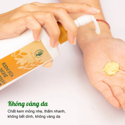 Kem sữa nghệ toàn thân dưỡng trắng da body, đánh bay thâm rạn hiệu quả Wonmom 180g