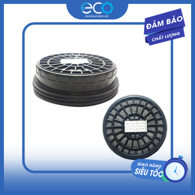Phin lọc than hoạt tính Koken mã KGC-10C chuyên dùng cho mặt nạ phòng độc Koken G7 phun pu, phun xịt trừ sâu