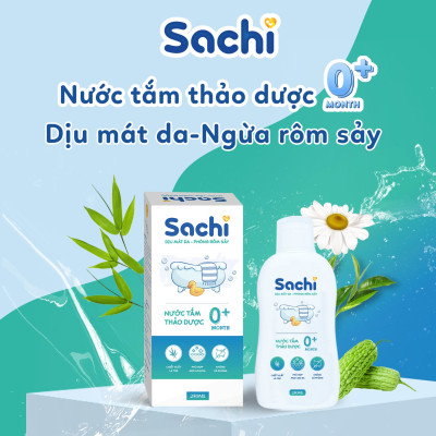 Nước tắm thảo dược cho bé SACHI 250ml