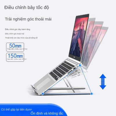 Giá Đỡ Tản Nhiệt Laptop/ Máy tính bảng/ Ipad để bàn chất liệu hợp kim nhôm loại cao cấp nhất (Giao màu ngẫu nhiên) Hút Gió Tương Thích Với Mọi Loại Laptop Đế Nhôm Gập Dành Cho Macbook Gấp Gọn Tiện Dụng - Hàng Nhập Khẩu