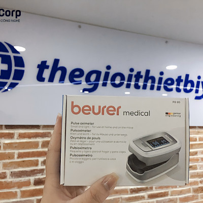 Máy đo nồng độ oxy trong máu và nhịp tim SpO2 Beurer - PO30