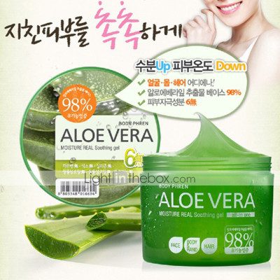 [Tặng móc khoá] Dưỡng da Aloe Natura Moisture Real Soothing Hàn Quốc 300ml 