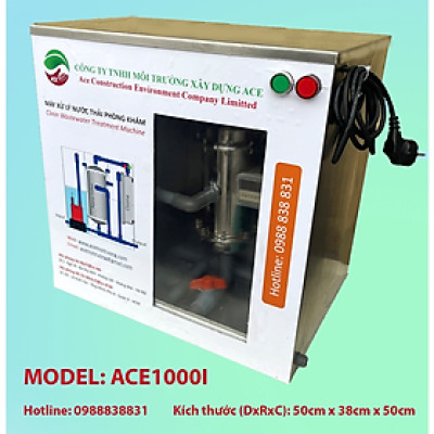 (Hàng chính hãng) Máy lọc nước thải Litero ACE1000I xử lý nước thải Phòng khám tim mạch công nghệ oxy hoá bậc cao kết hợp lọc nano và than hoạt tính 1 bộ