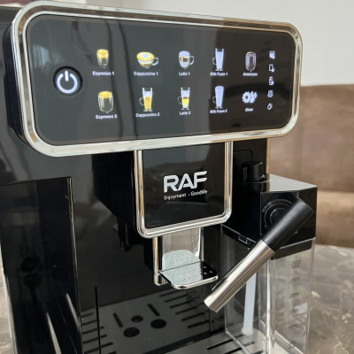 Máy Pha Cà Phê Tự Động RAF R.118 Thương Hiệu Pháp Màn Hình Cảm Ứng 8.6 Inch, Công Suất 1350W, 1 Giờ 20 Ly - HÀNG NHẬP KHẨU, BẢO HÀNH 1 NĂM