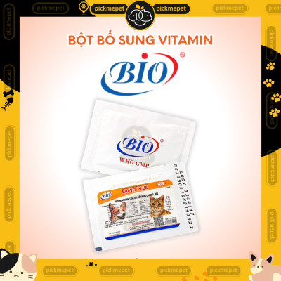 Bio Vit Plus - Bột Bổ Sung Vitamin Tăng Đề Kháng Cho Chó Mèo (5g) Bio Vitamin Plus