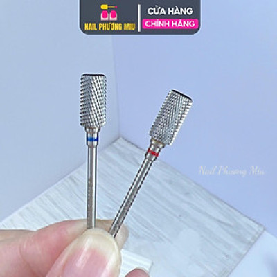 Đầu Mài Titan 3 Trong 1 Làm Nail M Xanh Phá F Đỏ Mịn, Vonfram Siêu Mịn Không Nóng Móng, Đầu Mài Wolfram Phá Gel Bột, Mài Da, Mài Khóe