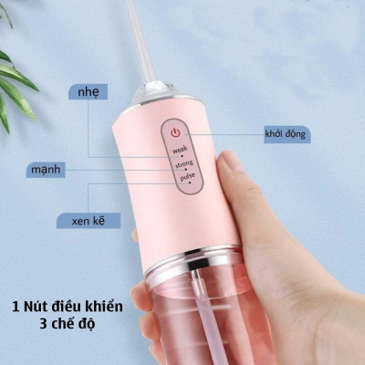 Máy Tăm Nước Cầm Tay - Tăm Nước Vệ Sinh Răng Miệng Oral Irrigator - Bản Quốc Tế Chuẩn Châu Âu