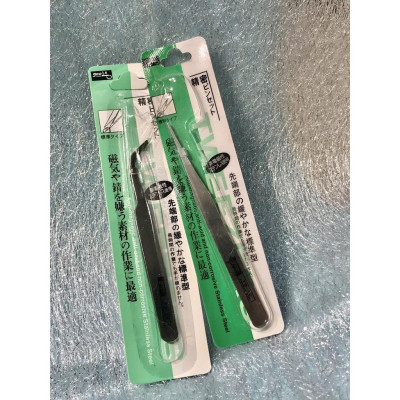 Nhíp Trắng Gắp Charm Đá, Nối Mi, Gắp Mụn Đầu Thẳng Và Cong, Thép Không Gỉ Siêu Nhỏ, 11x0.8cm, Dùng Làm Nail, Gắp Đính Đá Đa Năng