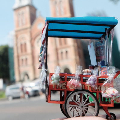 Mô Hình Sài Gòn Xưa Và Nay Thu Nhỏ - Thế Giới Tí Hon - Xe Đồ Chơi - HR10