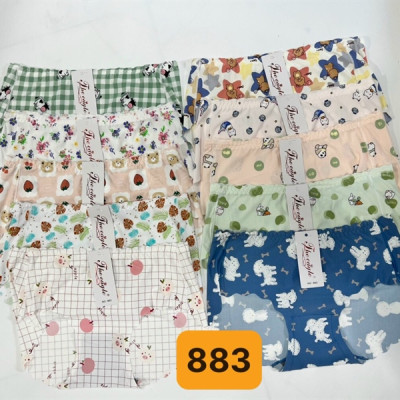 Combo 5 Quần Lót Nữ Su Đúc Nhiều Họa Tiết 883 – Seamless, Cạp Nhún Viền Sóng, Co Giãn 4 Chiều