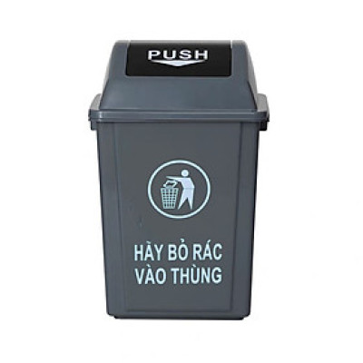 Thùng Rác nắp lật 60L nhựa HDPE cao cấp – Thùng rác lật công nghiệp 60L bền bỉ, chịu lực tốt, chống va đập và ăn mòn hóa chất.