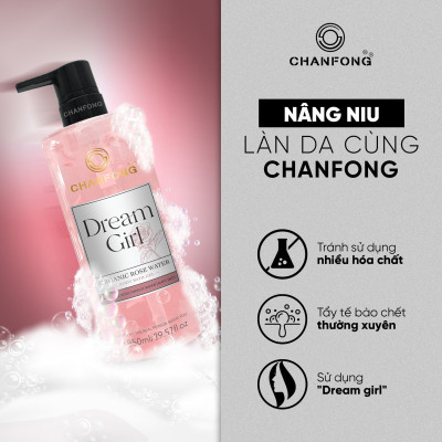 Sữa tắm Gel Cánh hoa hồng tươi Chanfong Thái Lan Dream Girl - 850ml