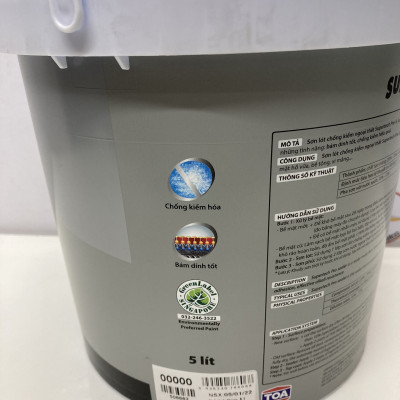 Sơn lót chống kiềm ngoại thất Toa Supertech Pro 5L