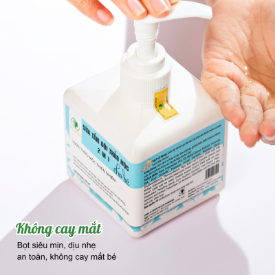 Bộ tắm gội thảo mộc và giữ ấm cho bé yêu Wonmom ( 1 Dầu tràm + 1 Sữa tắm gội thảo mộc cho bé )
