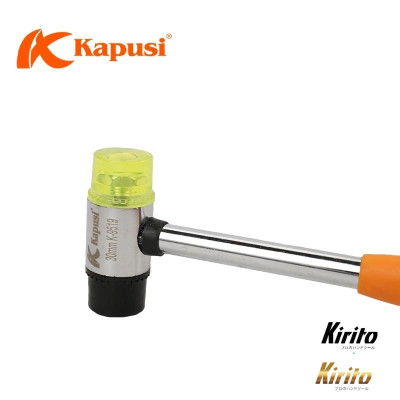 Búa cao su đa năng 2 đầu vàng đen KAPUSI đủ kích cỡ