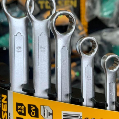 BỘ 5 CỜ LÊ VÒNG MIỆNG (8, 10, 13, 17, 19MM) TOLSEN 15886 - HÀNG CHÍNH HÃNG