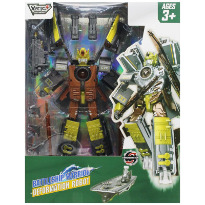 Đồ Chơi Robot Biến Hình Thành Tàu Sân Bay - Vecto VT698B16/YL - Màu Vàng