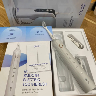 Combo Máy Tăm Nước Và Bàn Chải Điện GOROS - Hàng Chính Hãng