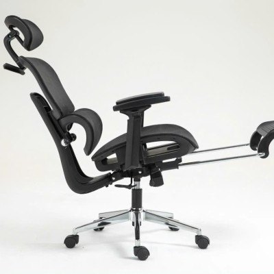 Ghế Công Thái Học Văn Phòng New Beginning NB900 – Ghế Xoay Lưng Lưới, Kèm Tựa Đầu, Tay Đa Năng