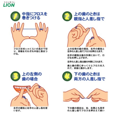 Cuộn chỉ nha khoa Lion Clinica Advantage 40m làm sạch các mảng bám giữa kẽ răng & ngăn ngừa các bệnh lý về răng miệng - Made in Japan