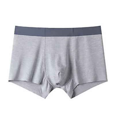 Quần lót boxer nam cao cấp, sịp đùi nam màu trơn chất liệu mềm mịn co giãn tốt QL9020