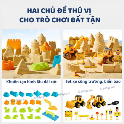 Cát động lực cho bé kèm khuôn chính hãng Mideer Magic Sand Play Set Kinetic sand