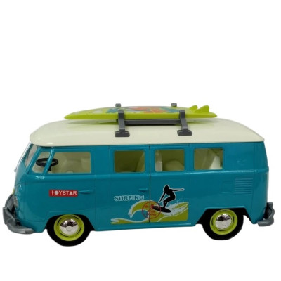 TOYSTAR - 666-16P Mô hình đồ chơi xe tải cổ điển lướt sóng tỉ lệ 1:14 có nhạc và đèn (KT 27x10x12.5cm)