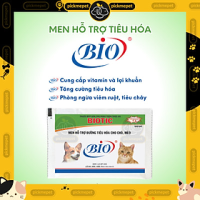 Men Bio Biotic Hỗ Trợ Tiêu Hóa Cho Chó Mèo