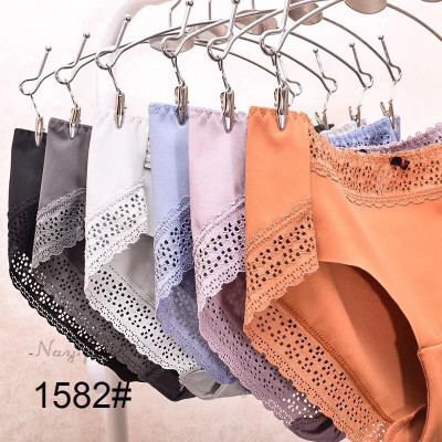 COMBO 5 QUẦN THUN LẠNH LƯNG CAO PHỐI REN CÓ NƠ 1582